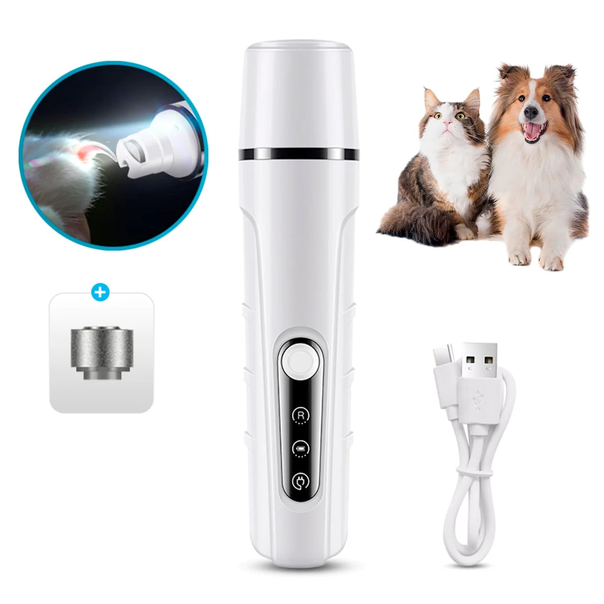 Rechargeable LED Pet Nail Grinder