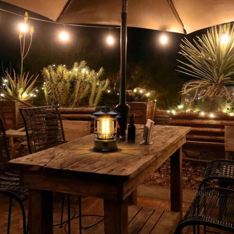 Rechargeable Retro LED Camping Lantern