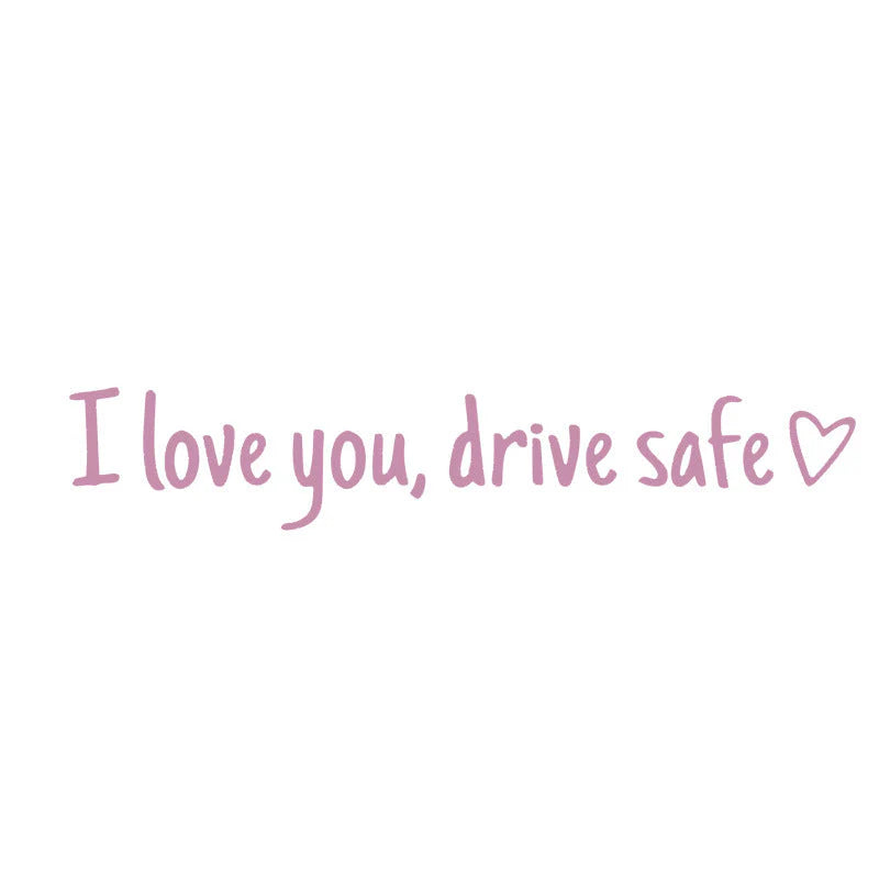 Rearview Mirror Vinyl Decal Reminder
