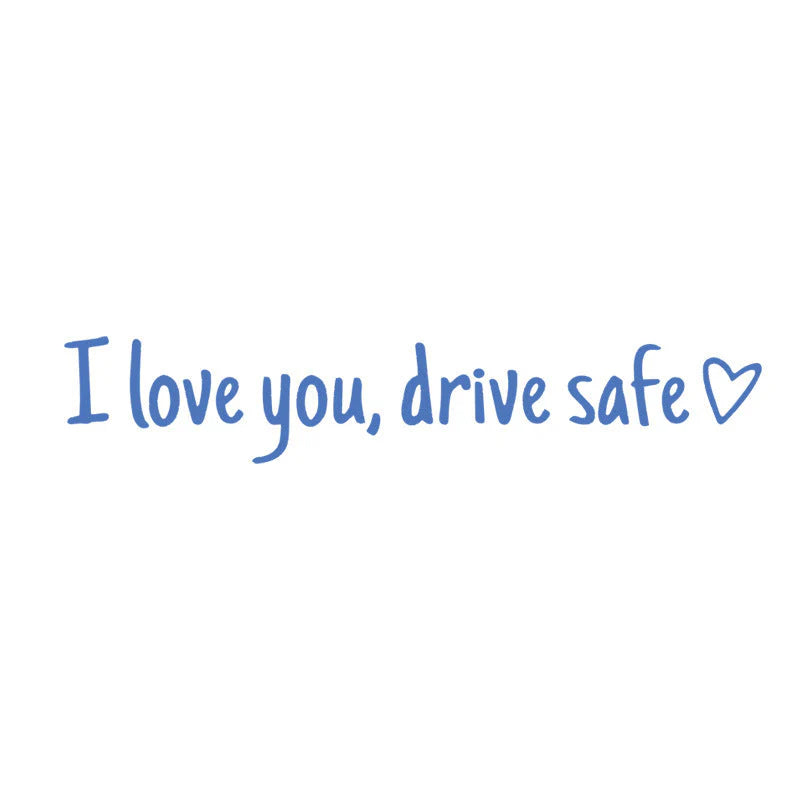 Rearview Mirror Vinyl Decal Reminder